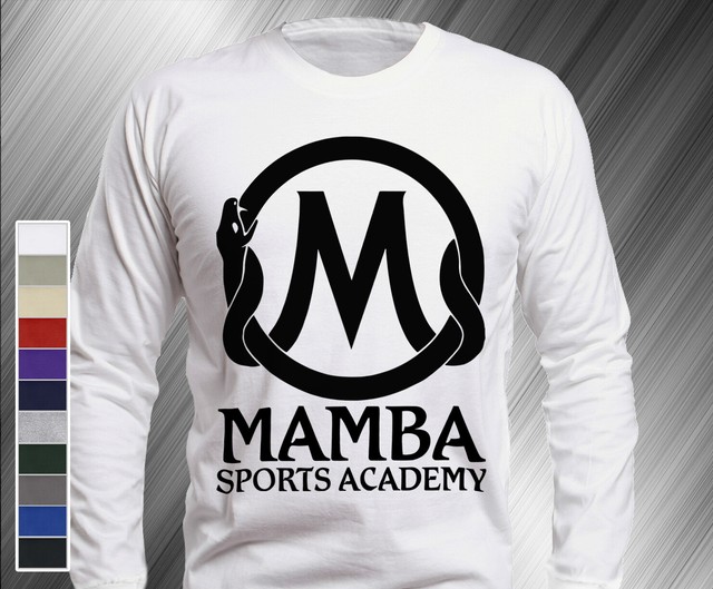 Black MAMBA SPORTS ACADEMY Long Sleeve TShirt Kobe Bryant Lakers Hanes
