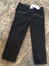 OSHKOSH B gosh Girls Grey Corduroy Pants OKT15131-2T Elastic Waist Zipper Detail