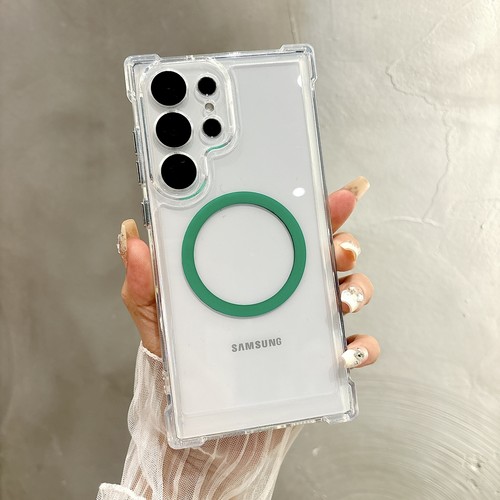 Magnet Stoßfest Case Hülle für Samsung Galaxy S24 Ultra S23 mit Linse Folie