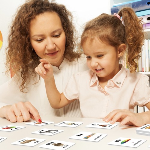 Cartes d'alphabet anglais pour enfants, cartes flash éducatives, apprentissage préscolaire ABC - Photo 2/6