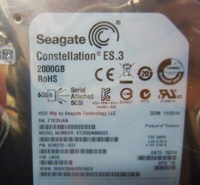 3.5 Inch SAS Enterprise Drive Seagate ST2000NM0023 2TB SAS Hard - Foto 8