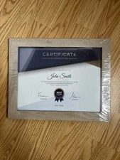 8.5 x 11 Diplomas Document Certificate Showcase Frame Natural Woodgrain