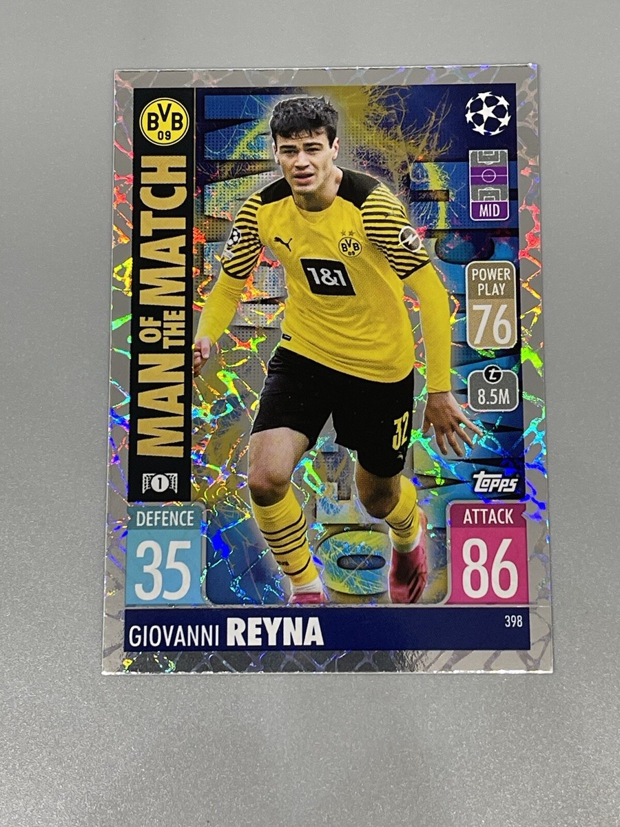 Giovanni Reyna 2021-22 Topps Match Attax UCL Man Of The