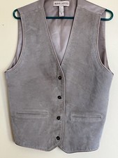Vintage Marsh Landing Tan Suede Vest Womens Medium