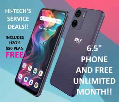 BIG SKY 6.5'' SMART PHONE   WITH H20 MONTH UNLIMITED TALK / TEXT / 60 GB DATA!!