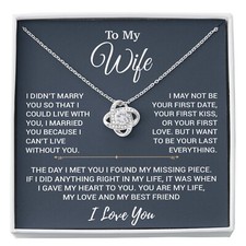 To My Wife Necklace, Christmas Gifts For Women, Anniversary Gift For Wife