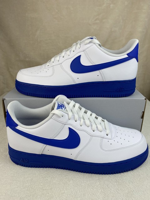 men's nike air force 1 07 white medium blue 11