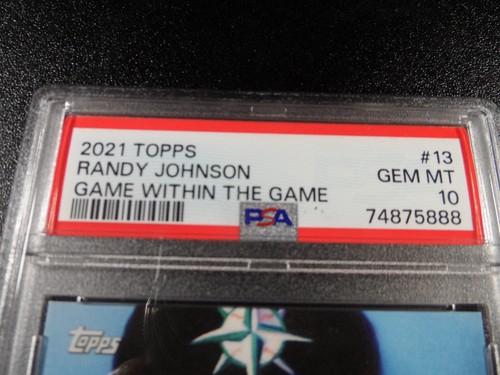 PSA 10 Randy Johnson Seattle Mariners Topps Game Within the Game 2021 MLB Card - Picture 4 of 5