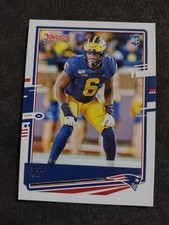 2020 Panini Donruss JOSH UCHE Rookie Football Card RC #287 New England Patriots. rookie card picture