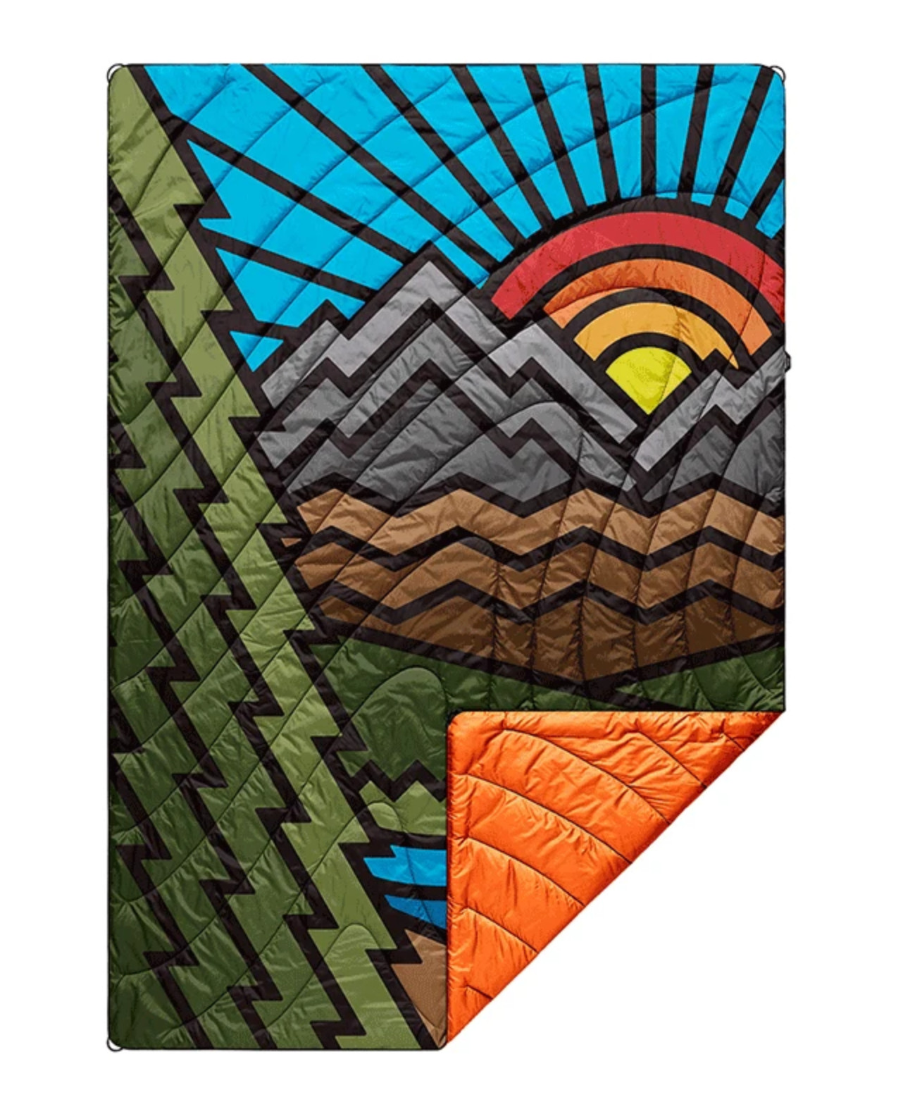 Rumpl x DDC Draplin - Manta hinchada "Líneas gruesas" - ¡RARA! Muy difícil de encontrar.