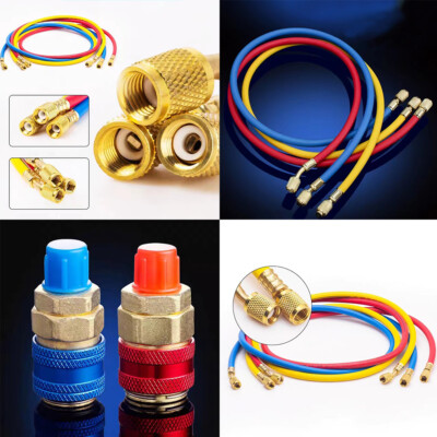 #ad US Durable HVAC A C Charging Service R12 R22 R134a R502 Manifold Gauge Set $22.09