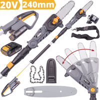 Hochentaster Akku 20V AstsäGe Teleskop 240 Cm KettensäGe Astschere BaumsäGe