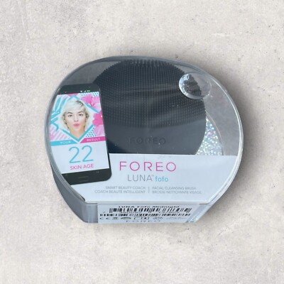 NEW SEALED Foreo Luna: Fofo Midnight Smart Facial Cleansing Brush Skin Analyzer