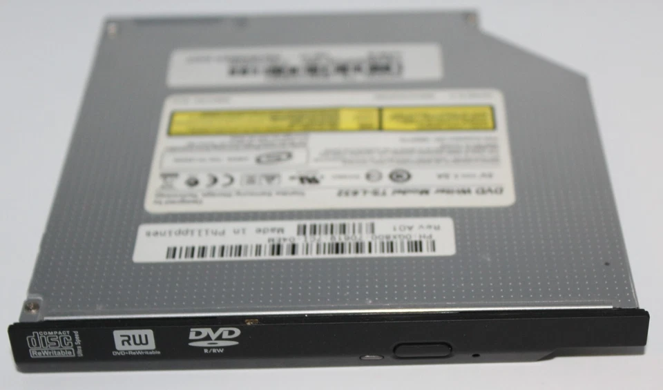 Unidad de grabadora de DVD portátil Toshiba modelo TS-L632 sin probar USADA negra Filipinas Foto 3 de 4