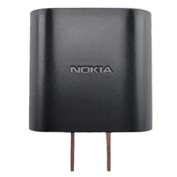 Cargador Nokia OEM (5V-2A) YUTCH22TVL negro + dos cables USB (tipo C y micro B) Foto 3 de 4
