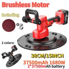 Trowel Masons Concrete Mortar 2*Battery Brushless Polishing Machine Wall Smooth