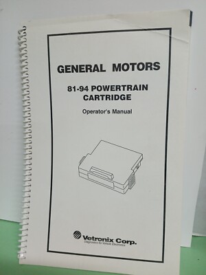 Vetronix Corp. GM 81-94 Powertrain Cartridge Mac Tools Mastertech ET2100MT