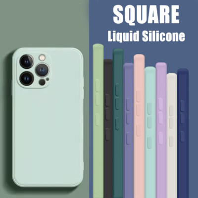 For iPhone 15 14 13 12 Pro Max 11 XR XS 8 7 Liquid Silicone Rubber Case Cover
