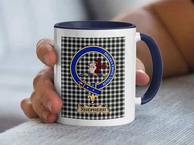 Shepherd Clan Crest Mug   Scottish Heritage