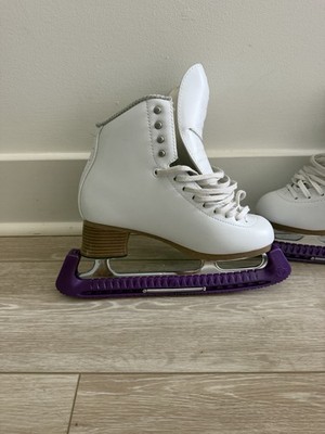 Jackson Elle Mirage White Figure Skates Size 7R (Blade 9 3/4)