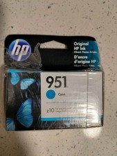 HP 951 Cyan Office Ink Cartridges (CR314FN#140) A3 EXP- Sep 2022