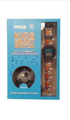 NEW!  iTech Jr kids Sports Smartwatch Compact Wireless Speaker, STEM Learning
