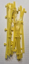 16 Yellow Guardrails for Micro Scalextric Hornby HO Scale Slot Car Track