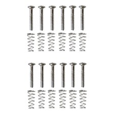 12 Sets Single Coil Pickups Mounting Screw and Adjusting Spring Kit 20x3mm Mo...