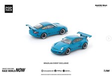 1:64 Pop Race Porsche 911 991 RWB Brazilian Event Exclusive 2025 Diecast