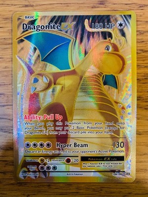 LP! Dragonite EX (106/108) XY Evolutions Full Art Gold Ultra Rare Pokemon Karte!