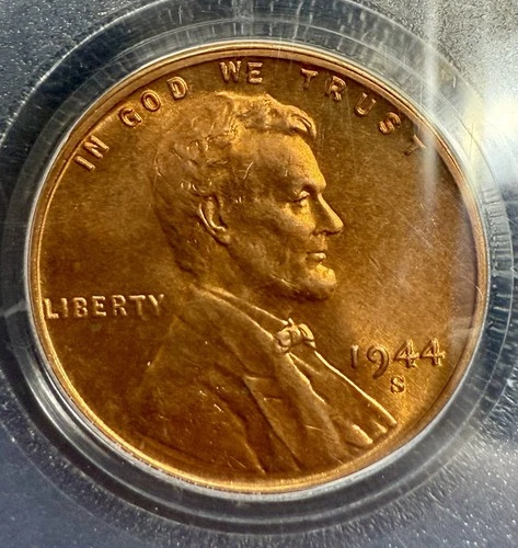 1944-S Lincoln Wheat Cent PCGS MS-66 RD Gem Red