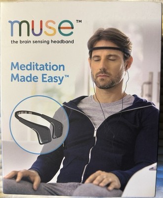 Muse MU-01 Brain Sensing Headband Meditation Yoga Record Sleep Memory Pre-Owned