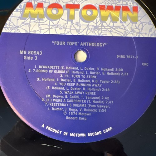 FOUR TOPS Anthology M9809A3 3x LP Vinyl EX Trifold with Book - Picture 6 of 17