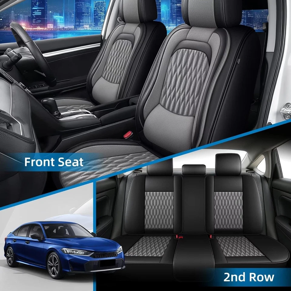 Fundas de asiento impermeables para Ford Mustang Mach-E 2021-2025 (5 asientos) Foto 3 de 4