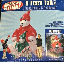 New 2004  Gemmy  8  Teddy Bear & Baby  In Swe...