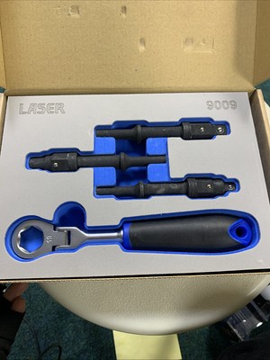 Laser Tools Schlagschrauber Bit & Vierkant Schraubenschlüssel Set - 4-teilig 9009