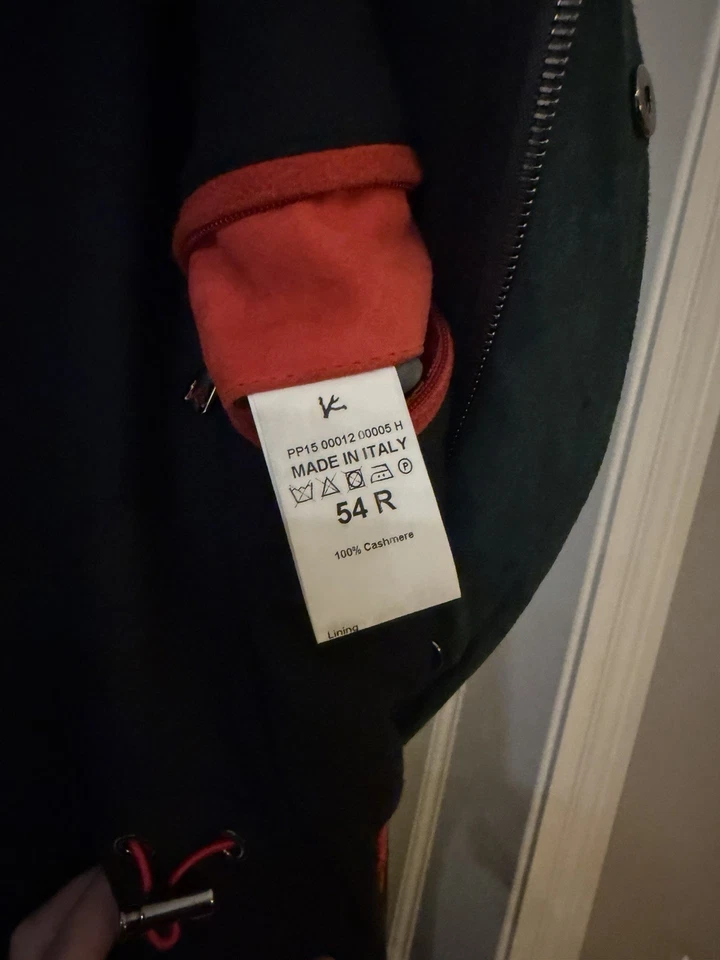 $7,495 ISAIA Napoli 100%Cashmere Coat With Hood Size 54R - Image 3 of 4