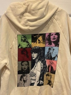 Taylor Swift The Eras Tour 2023 Official Hoodie Medium Beige Cream Concert Merch