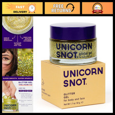 Holographic Face  Body Glitter Gel - Vegan, Cruelty-Free, 1.7 oz Gold Bling