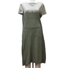 CHANEL Dress 97C Striped Gray Size L   No Cash on  Fee Used 20250509 2 SS202