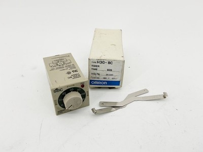 New Omron H3G-8C Mini Timer Relay 24VAC 5A 50/60Hz 0-60 Sec