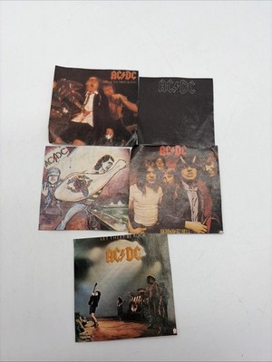 Konvolut 5 Bilder AC/DC Vintage 80er Jahre Zuschnitte Rock Magazin A50