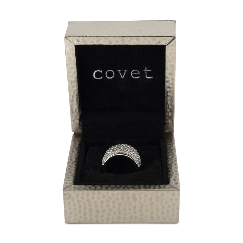 Желанное серебряное кольцо с родиевым покрытием Kristall Band Größe 5