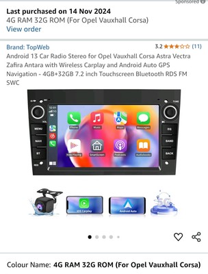Android 13 Car Radio Stereo for Opel Vauxhall Corsa Astra Vectra Zafira Antara.