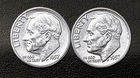 1957 P&D 10c SILVER  Roosevelt Dime Year Set. GEM  BU  FREE Shipping  (R056)