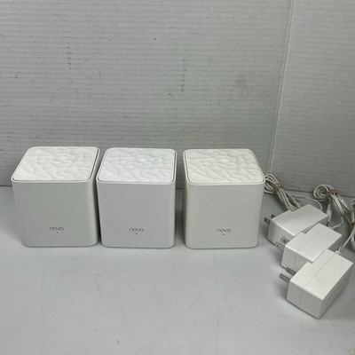 3 PACK Tenda Nova Mesh AC1200 Dual-Band White Cube WiFi Router Mesh3f