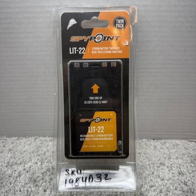NEW SPYPOINT LIT-22 TWIN PACK LITHIUM RECHARGABLE BATTERIES PACK FOR Flex Series