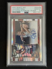 2022 Panini Select Flash Prizm UFC Octagon Julianna Pena AUTO PSA 10 Autograph