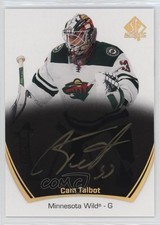 2021-22 SP Authentic Black Gold Ink Cam Talbot #7 Auto 0c3