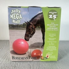 Horsemen's Pride 25-Inch Mega Ball for Horses, Red
